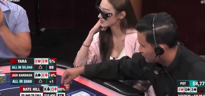 德州扑克 佳佳_德扑美女选手YARA精彩牌局_YARA扑克大赛