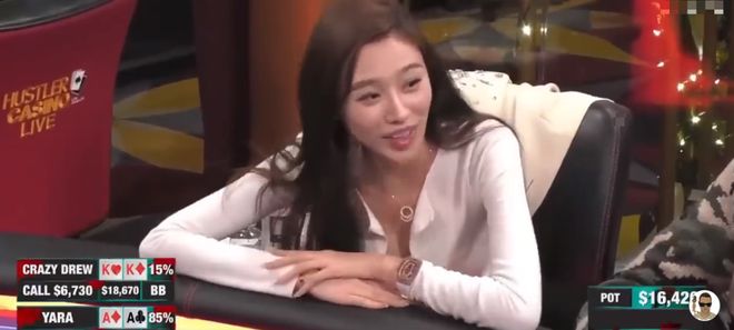德州扑克 佳佳_德扑美女选手YARA精彩牌局_YARA扑克大赛