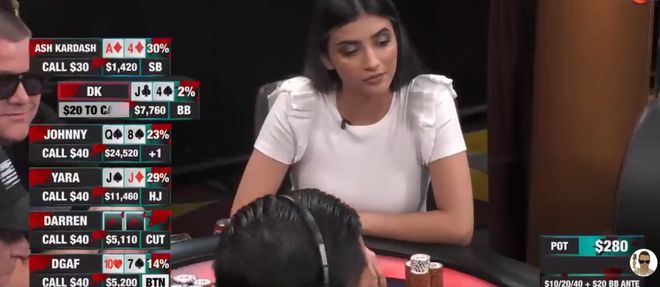 YARA扑克大赛_德州扑克 佳佳_德扑美女选手YARA精彩牌局